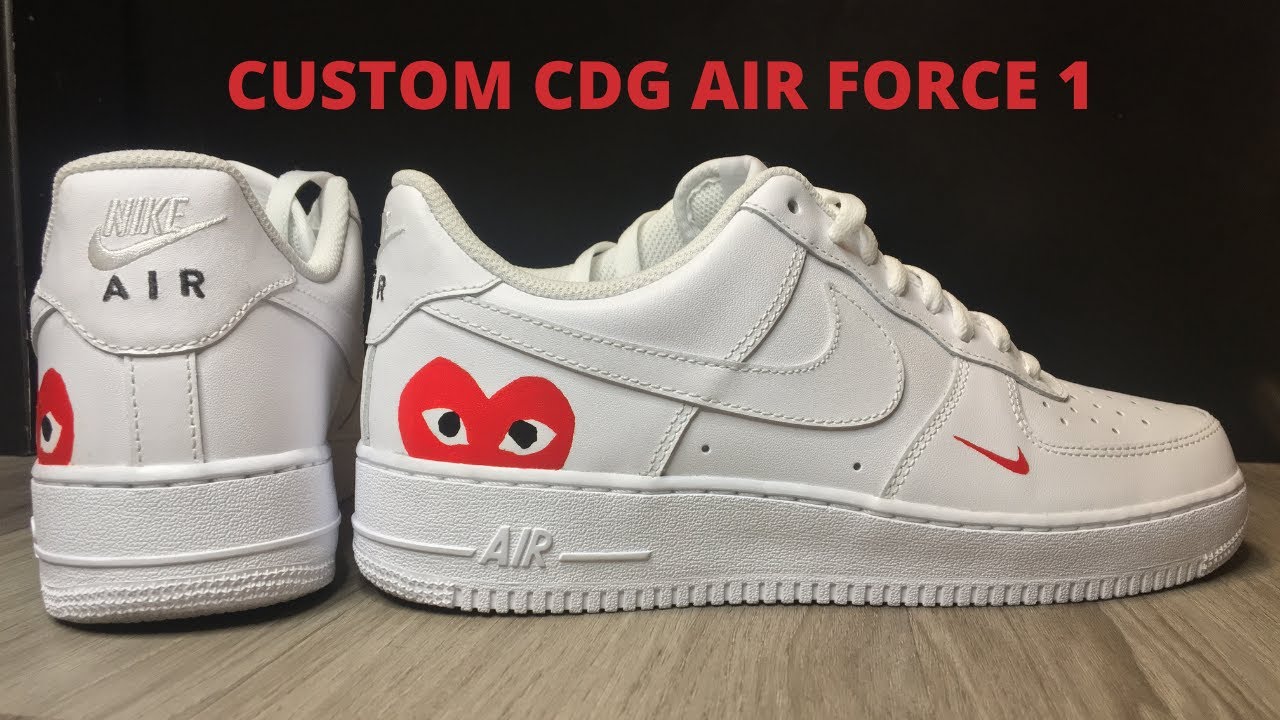 custom cdg air force 1