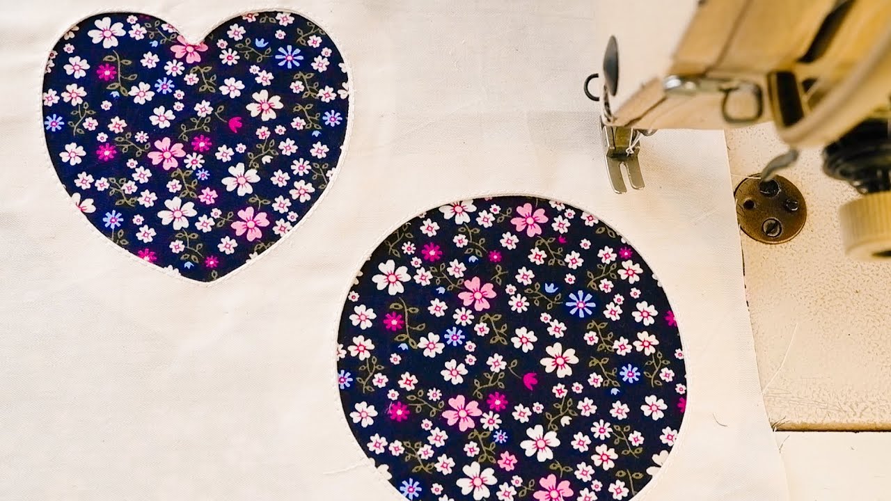 How To Sew Decorative Basic Shapes On Fabric Sewing Tutorial For