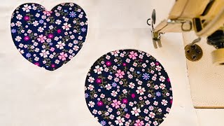 How To Sew Decorative Basic Shapes On Fabric | Sewing Tutorial For Beginners