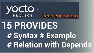 Yocto Tutorial - 15 Build Dependencies Management | PROVIDES