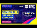 LIVE REACTIONS: SEMI-FINAL 2 | 1ST DRESS REHEARSAL - EUROVISION 2023