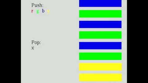 Stack demo - C++ OpenGL GLUT