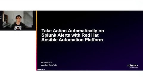 Tech Talk - Take action automatically on Splunk alerts with Red Hat Ansible Automation Platform