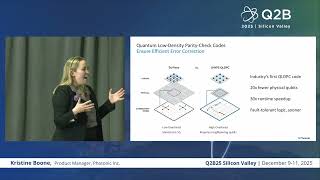 Q2B25 Silicon Valley | Kristine Boone, Product Manager, Photonic Inc.