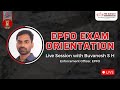 Orientation Session on EPFO Exams | Buvanesh S H | Enforcement Officer, EPFO