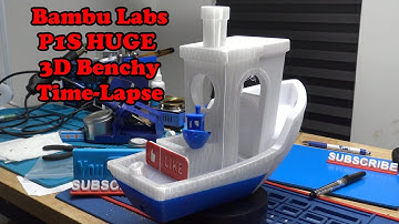 (606) Bambu P1S 3D Printing a Big Benchy Time-Lapse