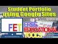 Creating digital or online student portfolio in google sites part 2