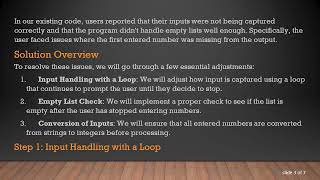 How to Prevent Missing Input Numbers in Your Python List Program