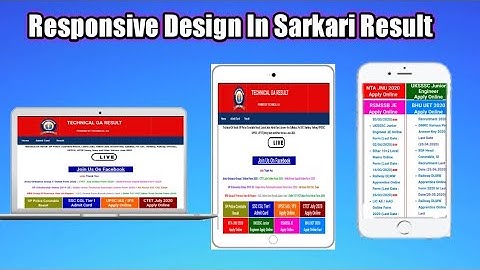 How To Create Sarkari Result Website | Make a Fully Responsive Website