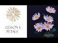 Lesson 1: Petals French beaded shasta daisy #frenchbeadedflowers