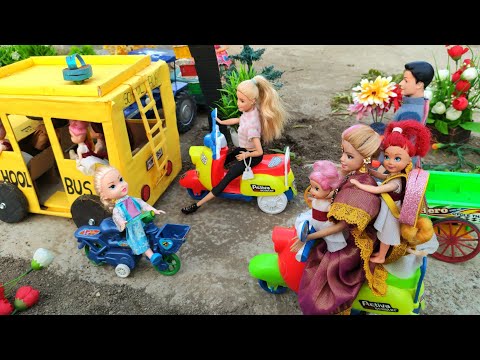 Barbie Doll All Day Routine In Indian Village/Radha Ki Kahani Part -59/Barbie Doll Bedtime Story||