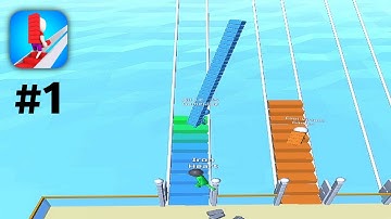 Bridge Race - All Levels Gameplay Android, iOS | Part 1 New Update Levels 1