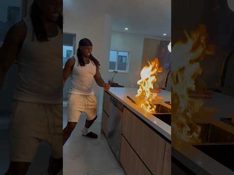 When the fellas almost burn the house down trying to make breakfast