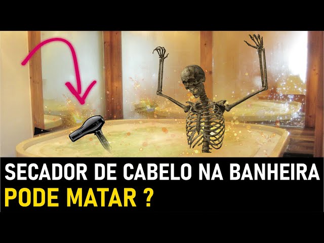 SECADOR DE CABELO NA BANHEIRA PODE MATAR? 🛀☠️ 