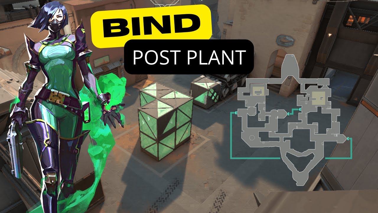 Easy post plant lineups for Viper on Bind VALORANT gaming YouTube