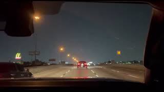 Relaxing Night Drive No Talking Freeway Sounds Passenger POV ASMR