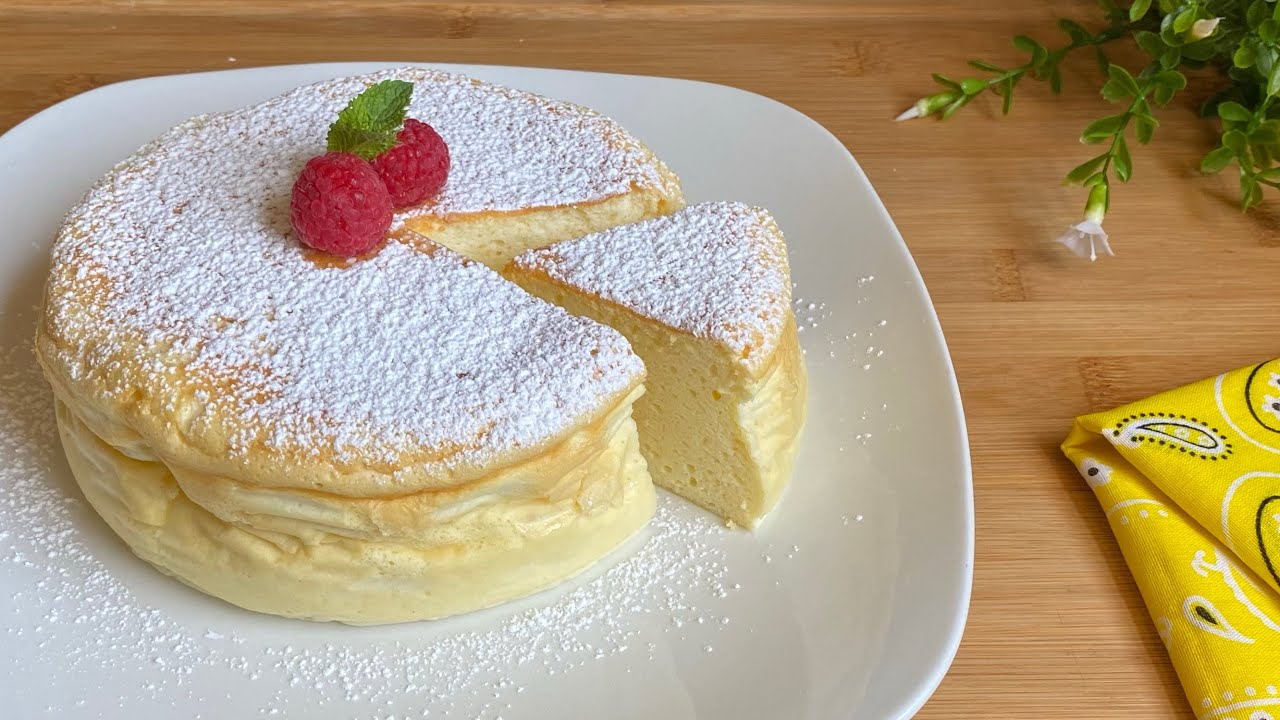 How to make yogurt souffle cake كيك سوفلي باليوغورت YouTube