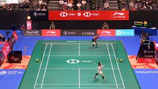 singapore open 2024 : tomoka miyazaki [jpn] vs nguyen thuy linh [Vietnam] #badminton