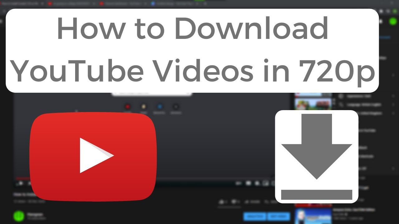 How to Download YouTube Videos in HD 720p! - YouTube