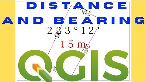 Display Distance and Bearing on QGIS | Labeling Bearings and Distances in QGIS using Expressions