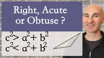 Is a Triangle Right, Acute, or Obtuse Given Sides? (Pythagorean Converse)