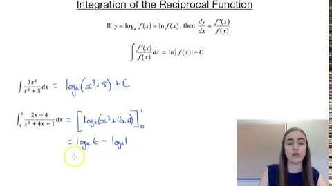 Integrate the reciprocal function