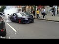 Nissan Skyline R33 GTR X2 Shooting Flames and MASSIVE BURNOUT GUMBALL 300 LONDON @IMRANQPHOTO INSTA