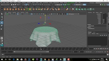 Autodesk Maya 2017: simplest nCloth Tutorial