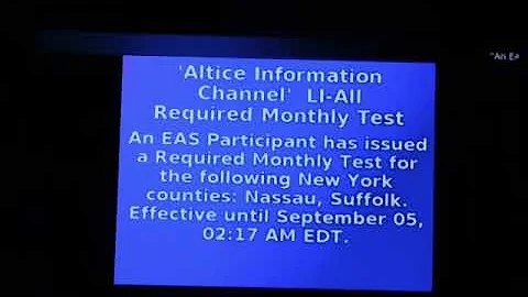 Emergency Alert System,Required Monthly Test(9/5/2019) 2:03AM