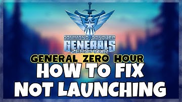 How to Fix General Zero Hour  Not Launching Windows 10 / 11 || 2023 Fix
