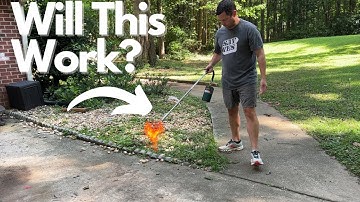 I Tried The Easiest DIY Weed Killer. Flame King Torch Review!