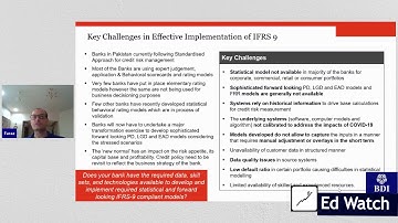 Key challenges in effective implementation of IFRS-9