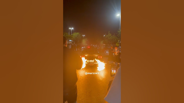 Crazy back fire front went wrong! 🔥#car
