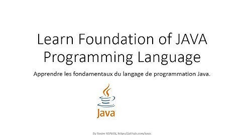 Apprendre la programmation en java 1- Introduction