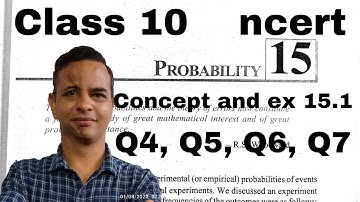 Probability class 10 maths chapter15 exercise 15.1 q 4,5,6,7