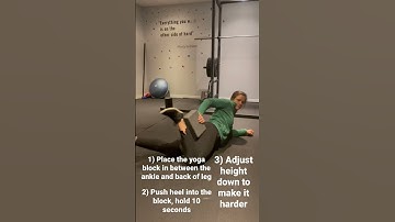 Hamstring isometric yoga block
