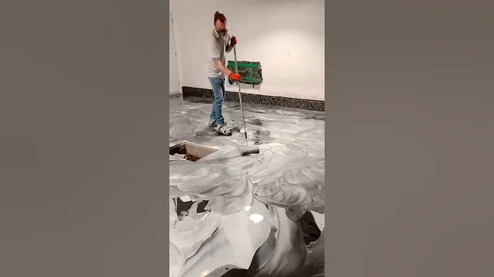 Metallic Epoxy Flooring is Liquid 🔥 #shorts