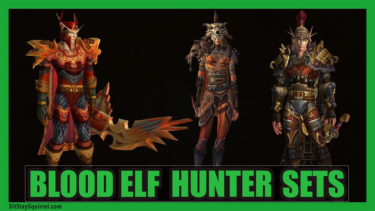 blood elf hunter transmog, blood elf hunter sets, Blood Elf ...