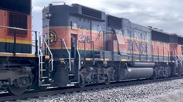 Seattle Trains: B-Unit on the Mainline! BNSF Manifest w/ EMD Power SD75M-GP60B-SD75I in Auburn 60fps