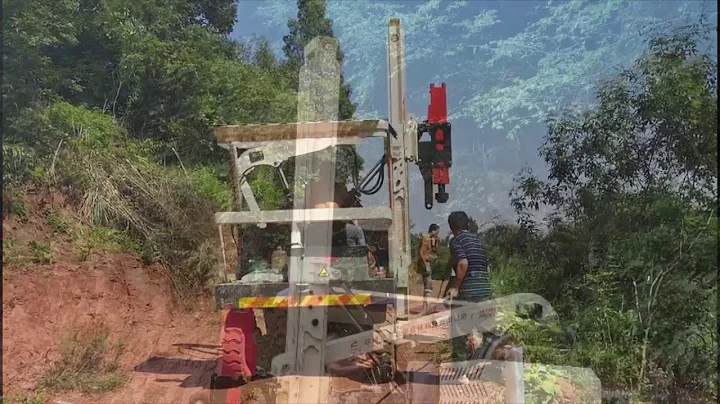 Pile driver suitable for mountain area guardrail post install