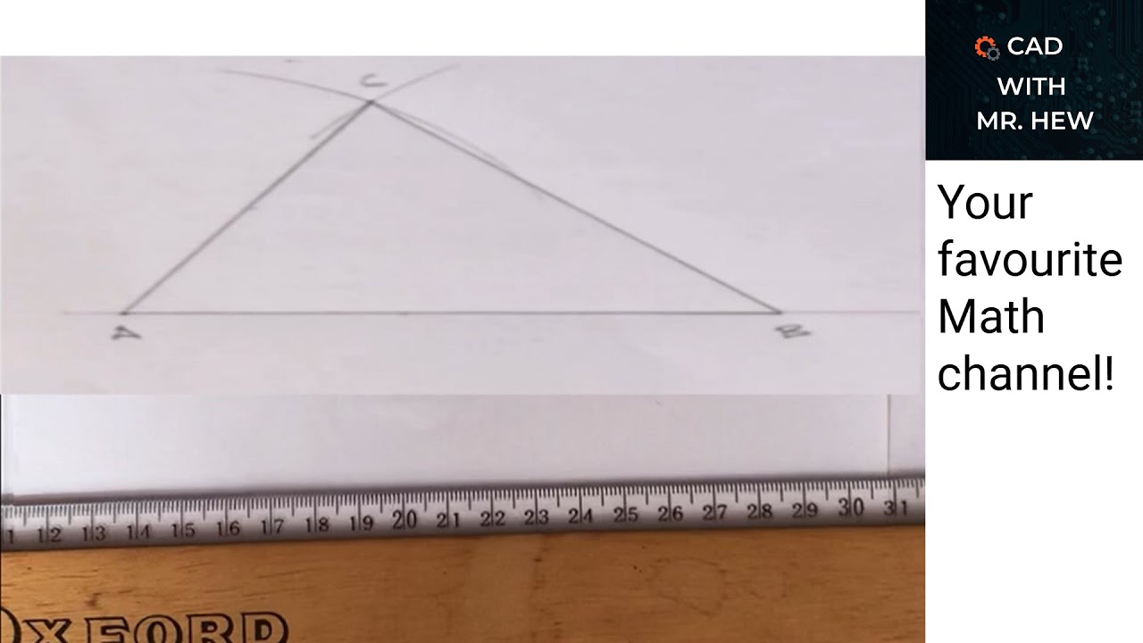 How to draw triangle given the sides - YouTube