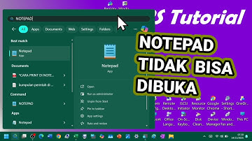 Mengatasi Notepad Yang Tidak Bisa Dibuka di Laptop Windows 11 25H2 (Dengan Cara Repair & Reset)