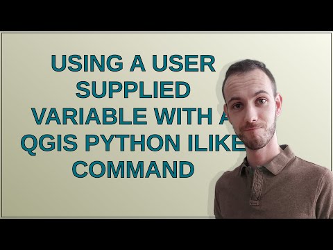Gis: Using a user supplied variable with a QGIS python ILIKE command