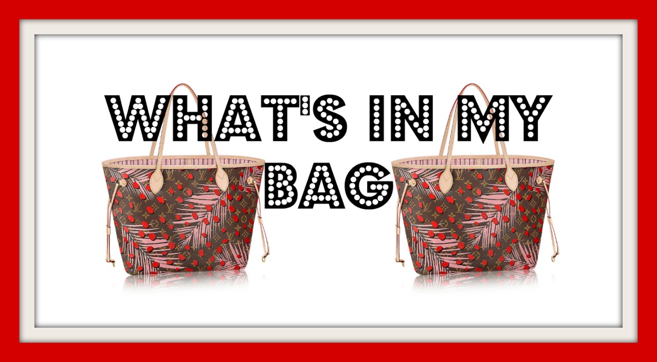 WHAT&#39;S IN MY BAG | Louis Vuitton Limited Edition Jungle Neverfull MM - YouTube