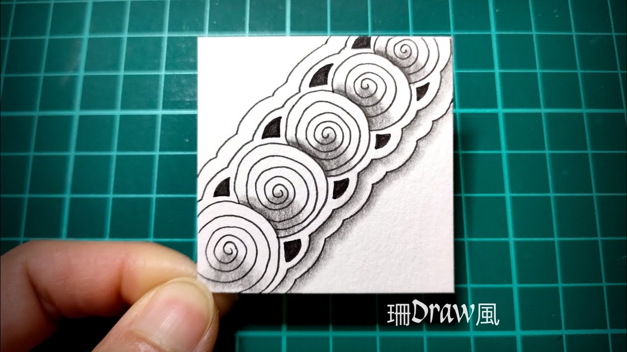 Zentangle®官方禪繞畫圖案 - 蝸牛(Snail） - YouTube