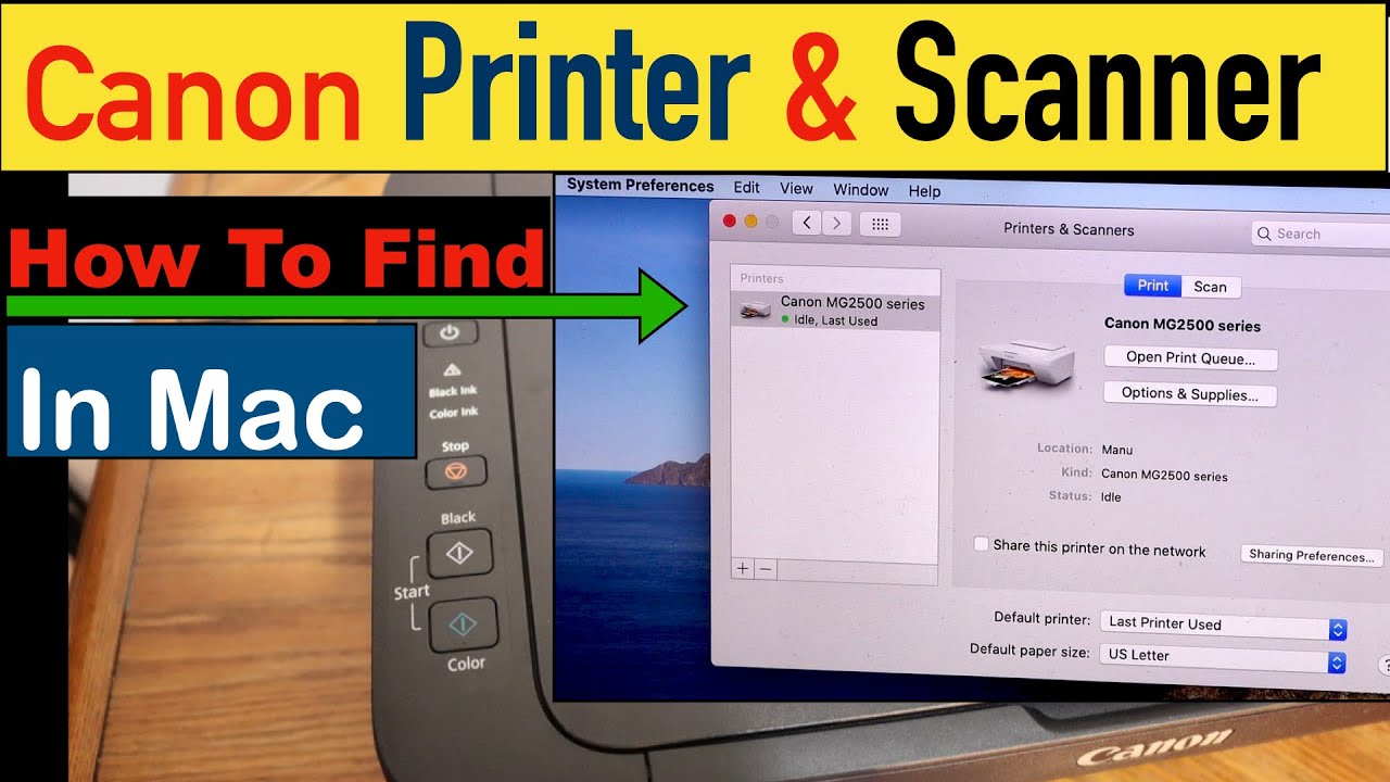 How Find Canon Printer & Scanner In Mac ? - YouTube