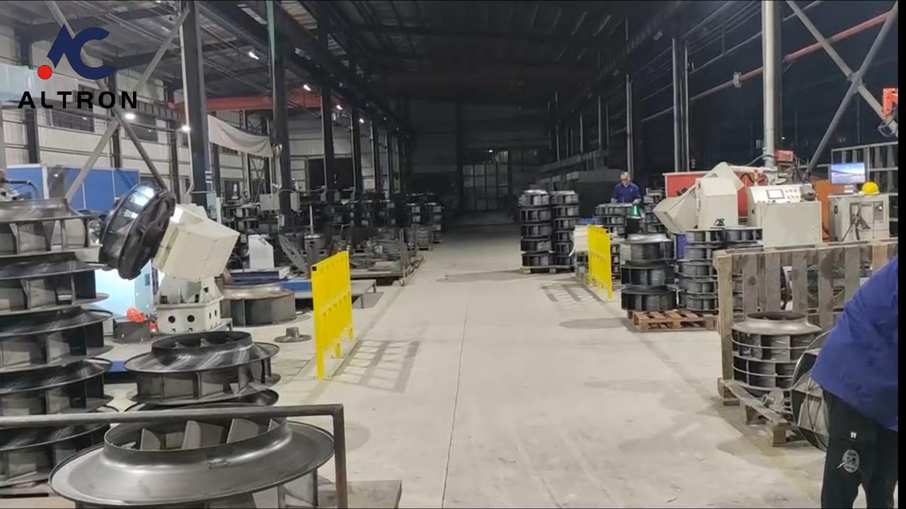 Altron's impeller robot welding production line is perfectly produced ...