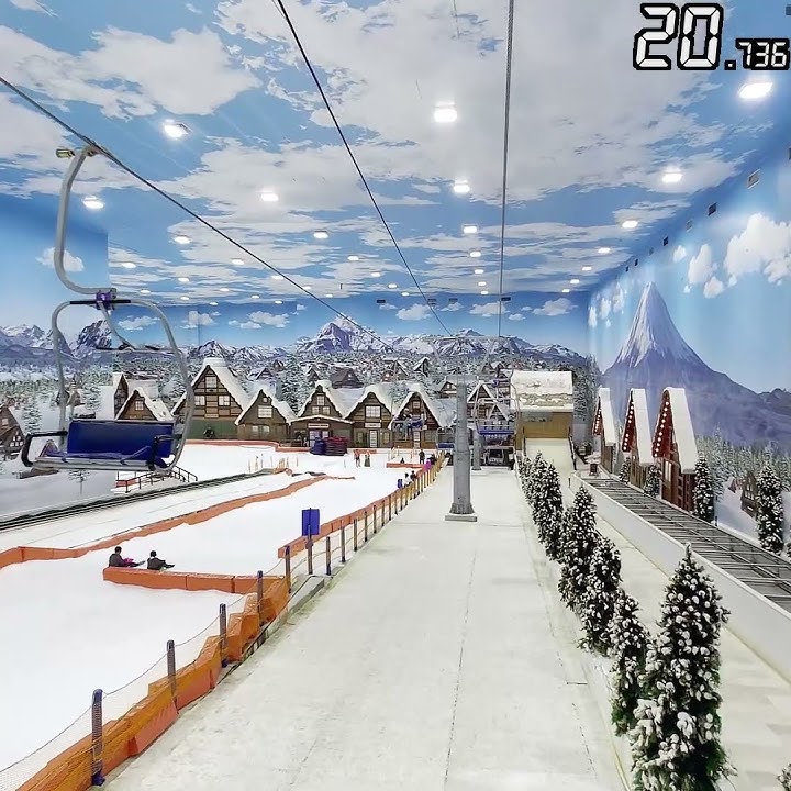 Transpark Trans Snow World Bintaro | Hanging Train (Hanging Chair or chair lift) #shorts #transpark