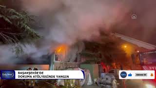 Başakşehi̇rde Dokuma Atölyesi̇nde Yangin