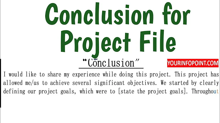 How to Write Conclusion for Project File | Conclusion for School Project File, Decoration